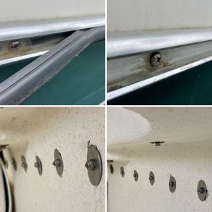 After over 100 locks, ungodly number of fuel docks and some fixed and floating docks at marinas of varying states of luxury and decay a few feet of the port side rub rail was no longer tight against the hull