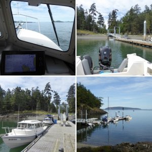 Departing Friday Harbor Sunday morning. At this speed it took 1.5 hours to get to Jones Island