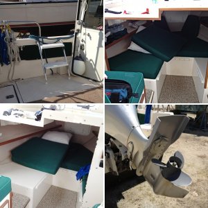 It was easier to work on Muse at ground level in our favorite boat yard.