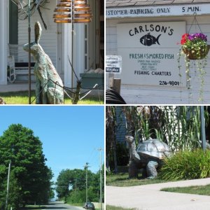 Leeland Michigan,boat ramp at the northern  end of Lake Leelanau
