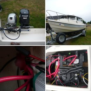 6 or so hours on pressure waqsher and already looking like a new boat