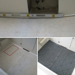 Levelness of gunwale to cockpit center