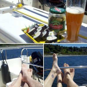 Lunch on the water.