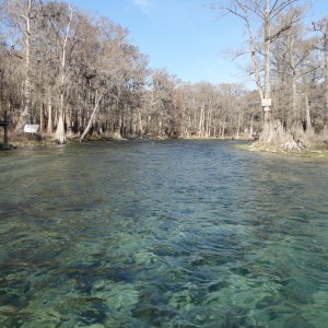 The Sante Fe is crystal clear.  This is probably 6 ft+ deep.