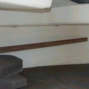 Storage trays in berth areas. The time that the boat was in the factory (start to finish was about a month). Thanks for viewing.