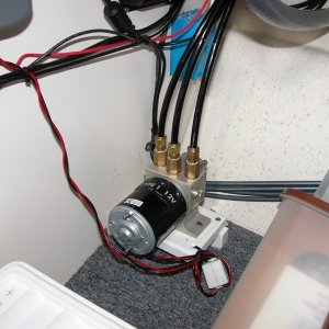 (Sea Angel) ST6001 Autopilot hydraulic pump located under the sink. There is minimal noise heard from this location.