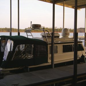In the slip at the Ridge Marina at Lake Martin