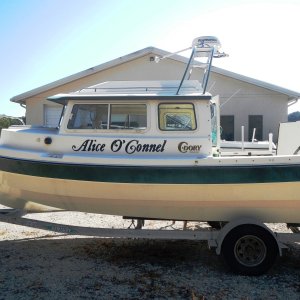 Charlie\'s new boat getting ready