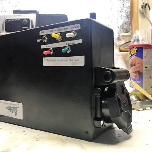 Front and side view of tester