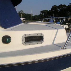 Beckson PO310-SS10 Porthole with cutout 8 inches forward of  the sidelight center