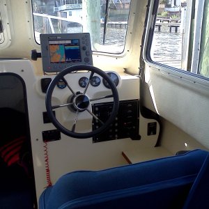 Helm With Raymarine C80 Multifunction Display