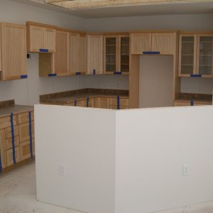 Kitchen already in place when delivered