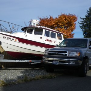The 22 Cruiser and the Tundra tow vehicle.