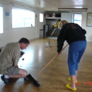 Cleaning up!
John aka Crazy Frazey
  Joan (WILD BLUE)