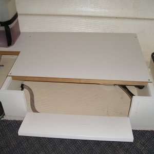 Prep work for adding galley storage shelves