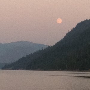 Moon Over Rimrock Lake