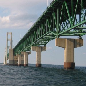 Under the Mackinac Bridge