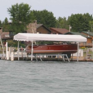 Lots of beautiful wood boats in the Les Cheneaux Islands