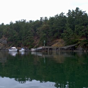 After Roche I slow cruised up to Reid Harbor on Stuart. Room on the dock so I went on in.