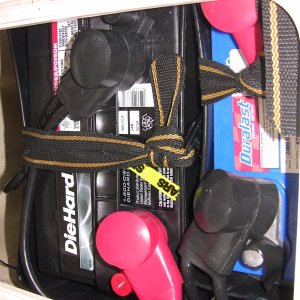 Batteries in lazarrette
