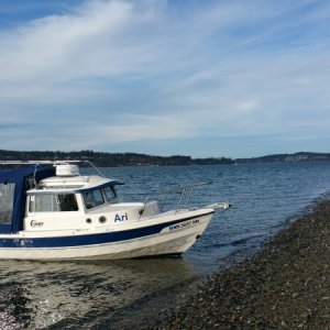 A little beach time off Chambers Bay golf course
