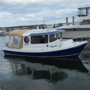 Betty Ann arriving at Port Niantic slip