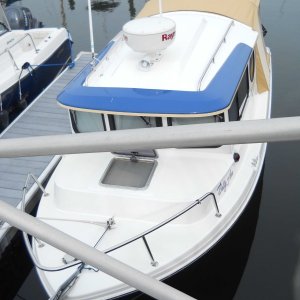Overhead view of the Betty Ann at Brewer Wickford Marina