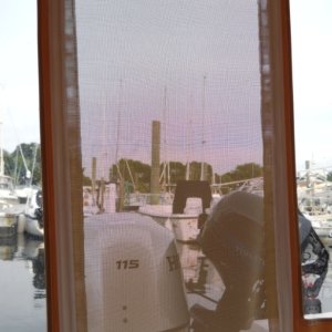 Rear Cockpit Screen.  We have a total of 3 screens for the cockpit -- the other two are located in the forward cockpit port and starboard panels.  These were effective at keeping out those no-see-ums and other obnoxious, insect denizens of the night.