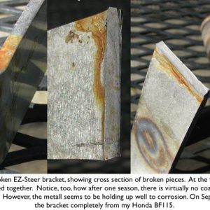 Broken EZ Steer Brcket Cross Section