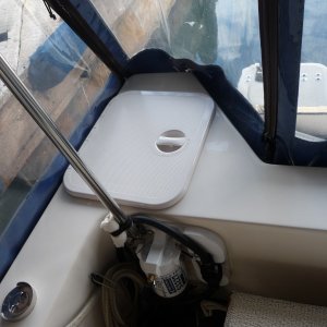 New Lazarete cover in place