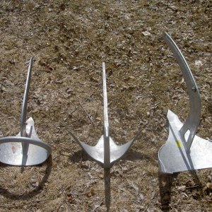 L to R 15# Manson Supreme, 22# Claw, 25# Manson Boss