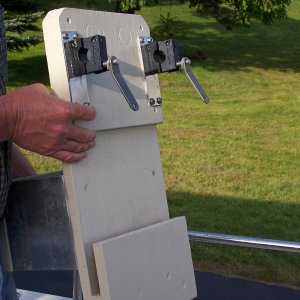 Clamps with two Magma barbeque rail clamps