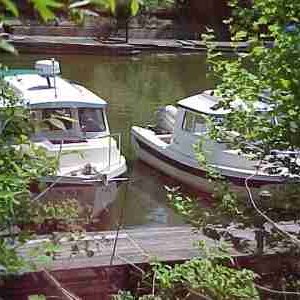 Halcyon and Jabez, at Montgomery Marina