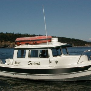 Scamp, near Cornet bay durring the Tall Ships passing