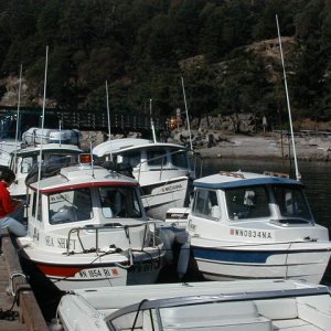 Double parked at the Suicia Dock