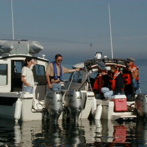 Betty Louise and Sea Shift rafted up