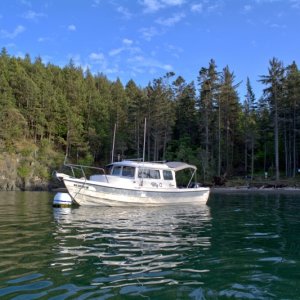 Calm enough to grab a buoy Friday night at James Island