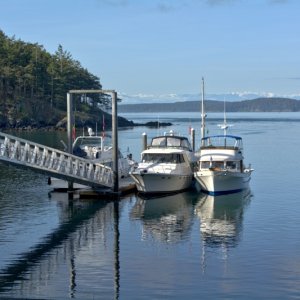 Typical James Island dock on a weekend