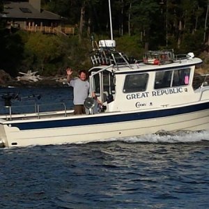 Underway At Obstruction Pass.  Thanks Susan E!