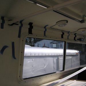 Wood strips for curtain tracks