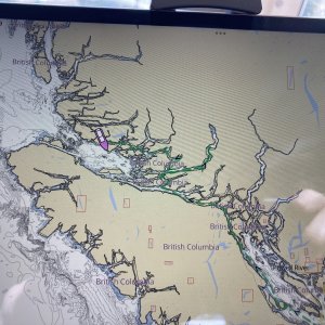 Our Route to the Broughton Islands
