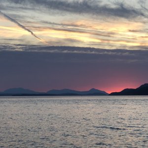Amazing Sunset in Gulf Islands