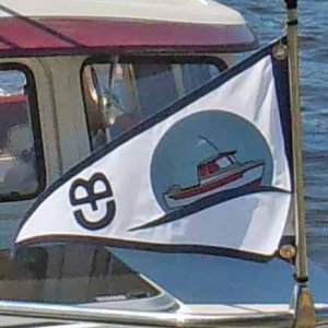 New C-B Burgee flying