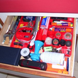 Drawer organized (for the time being!)