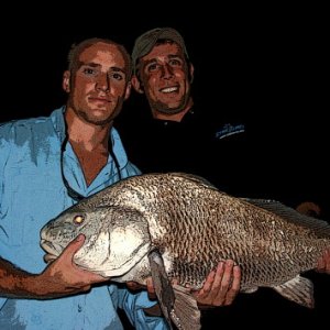 Nice Black Drum in the middle of the night.