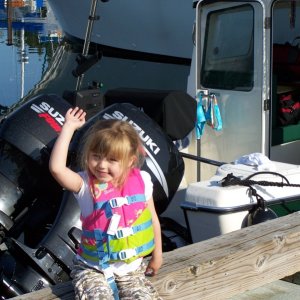 Grandaughter deckhand borrowed from C Daisy