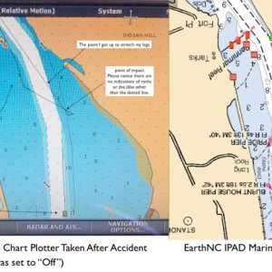 Chart Plotter Screen Shot of Accident