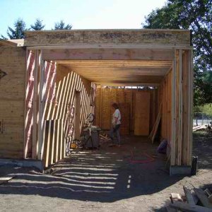 20040814 - 02 Helping Family Remodel...see the 3rd car garage