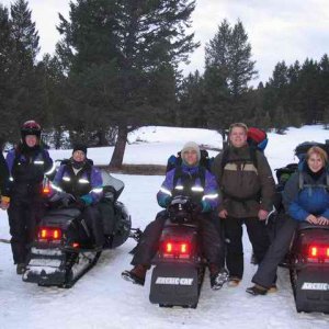 20050220 - 01 Overnight Snomobiling near Big Sky Montana