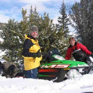 20050220 - 03 Overnight Snomobiling near Big Sky Montana